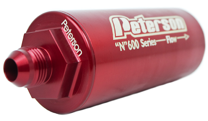 NEW PETERSON 600 SERIES INLINE FUEL FILTER 19-0610 CELLULOSE 10 MICRON ELEMENT 